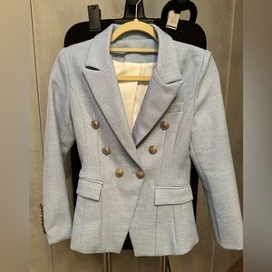 Balmain Inspired Jacket with Large Gold Buttons Size XS